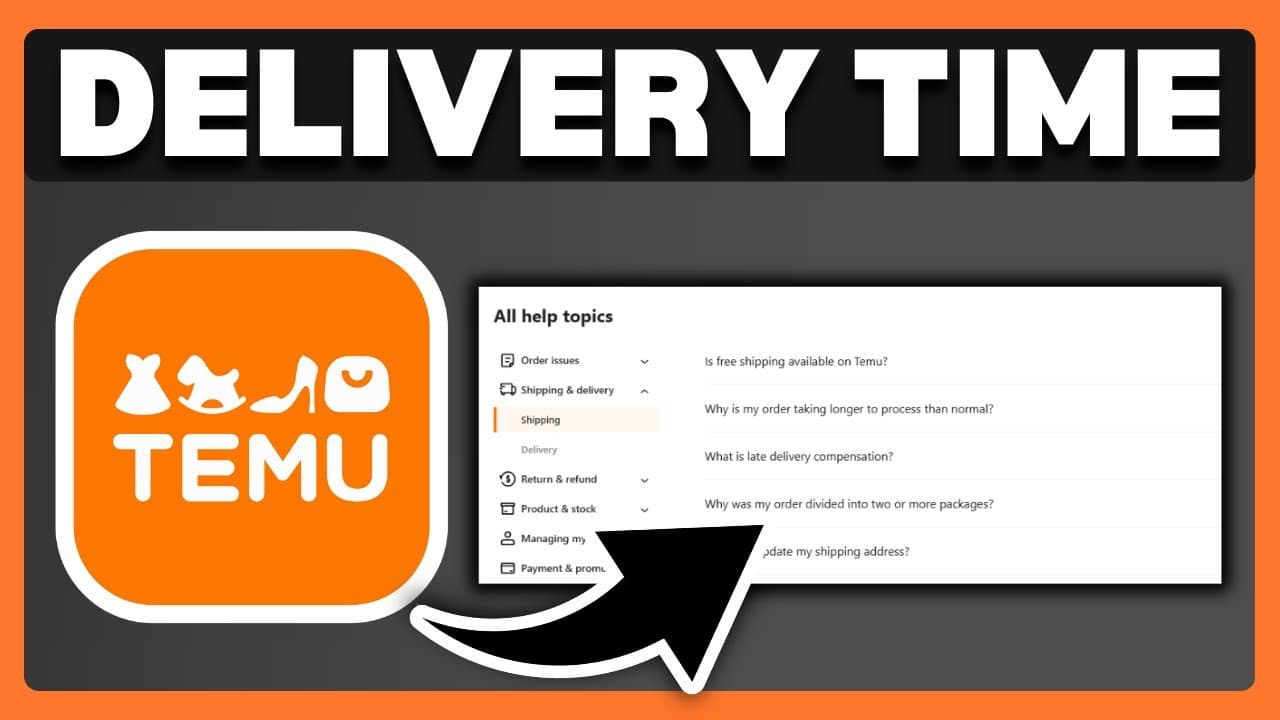 Czynniki wpływające na czas dostawy Temu