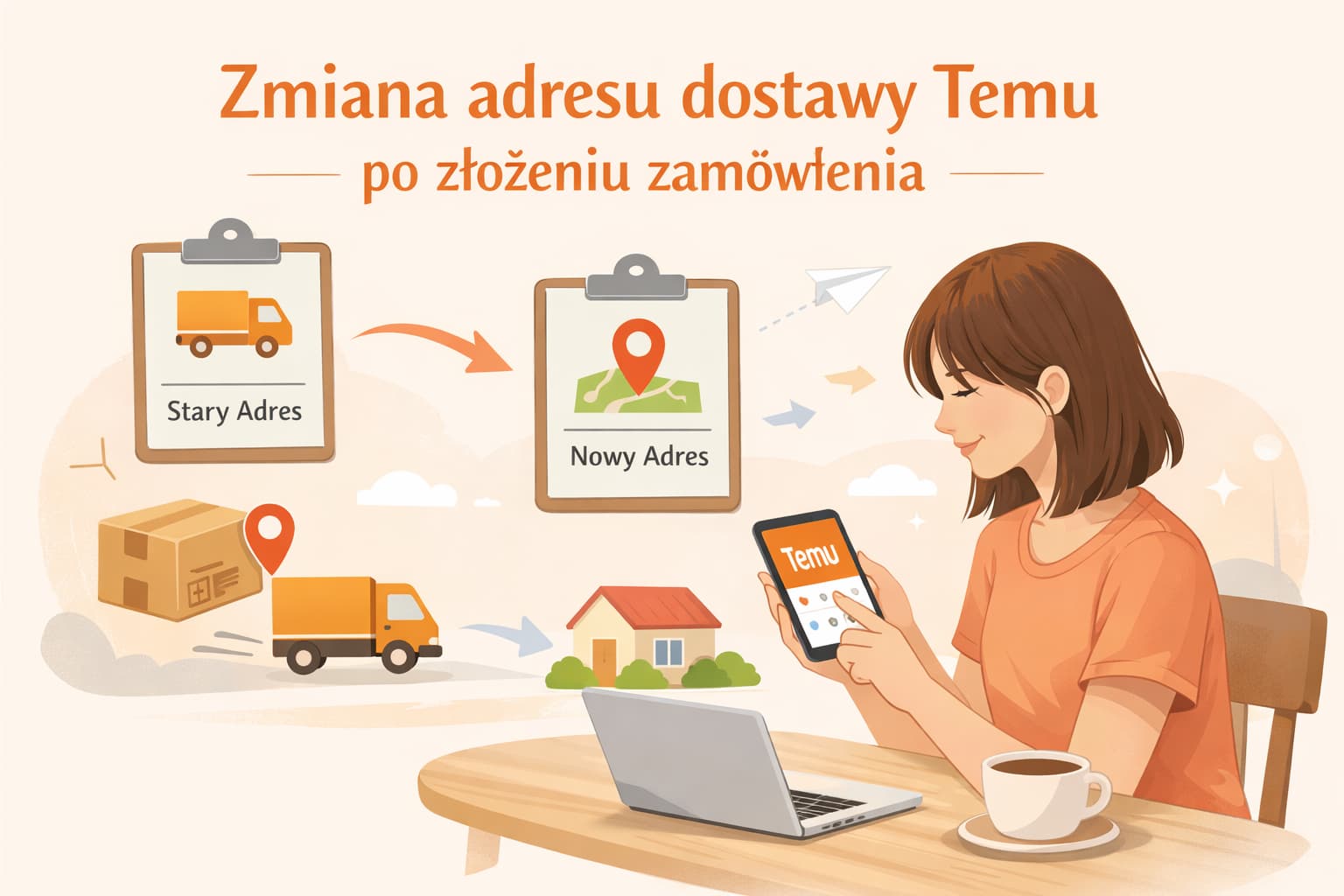 Zmiana adresu dostawy Temu po złożeniu zamówienia – kompletny poradnik